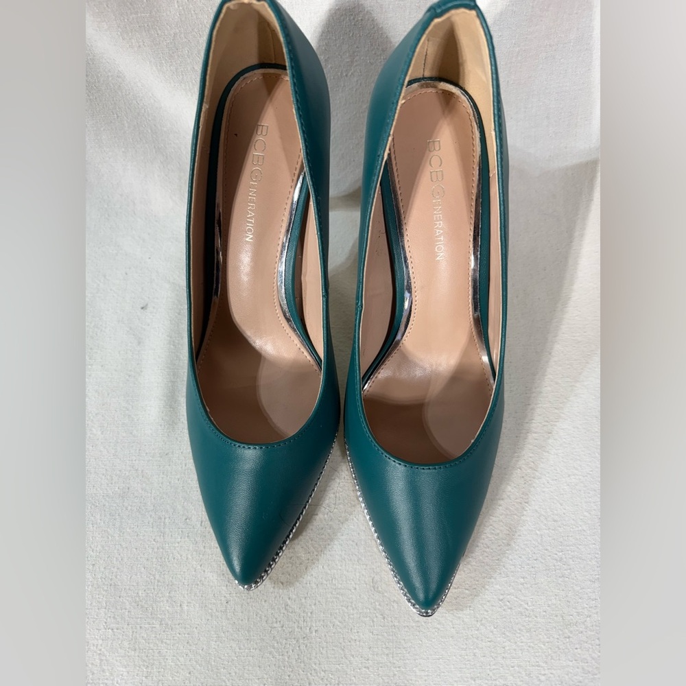 Bcbgeneration Elegant Teal Closed Toe Stiletto Pu… - image 5